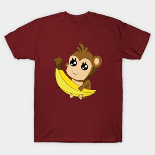 Affe mit Banane T-Shirt